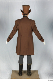  Photos Woman in Historical Suit 5 20th century Historical clothing a poses brown suit whole body 0005.jpg